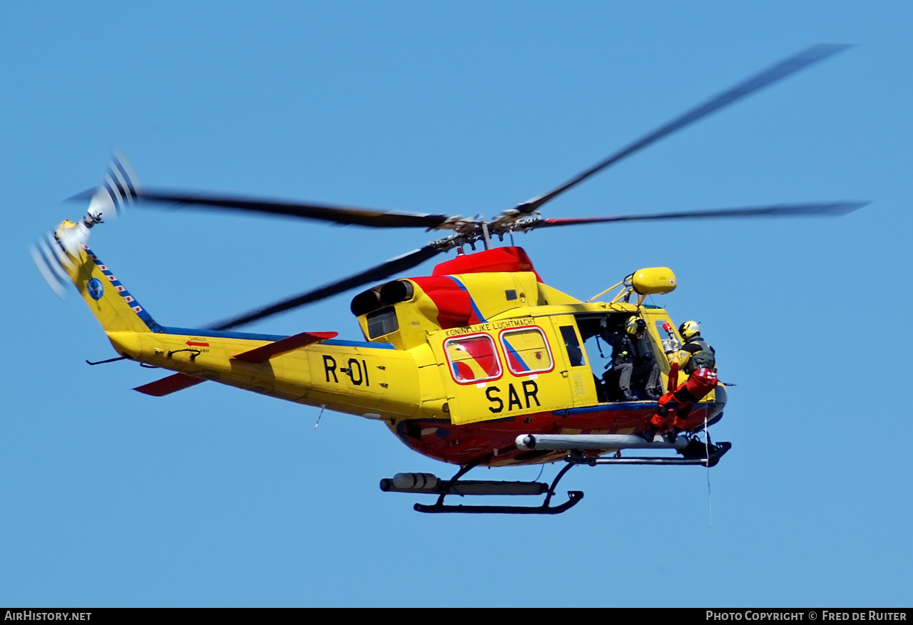 Aircraft Photo of R-01 | Agusta AB-412SP Grifone | Netherlands - Air Force | AirHistory.net #505432