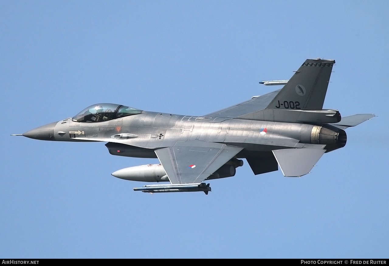Aircraft Photo of J-002 | General Dynamics F-16AM Fighting Falcon | Netherlands - Air Force | AirHistory.net #505444