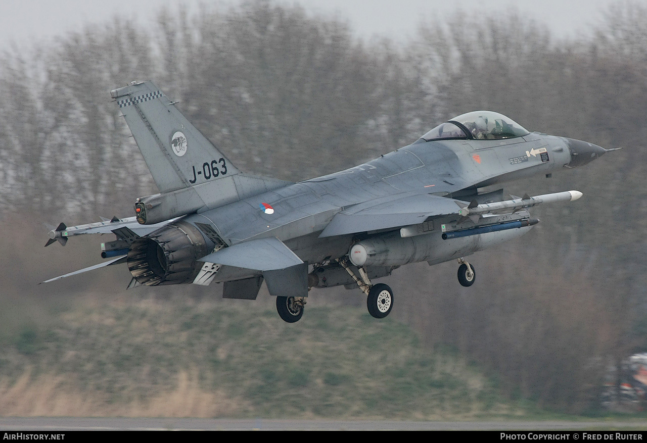 Aircraft Photo of J-063 | General Dynamics F-16AM Fighting Falcon | Netherlands - Air Force | AirHistory.net #505450