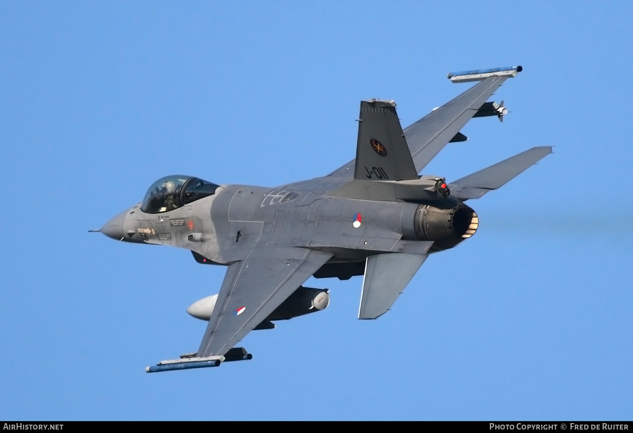 Aircraft Photo of J-011 | General Dynamics F-16AM Fighting Falcon | Netherlands - Air Force | AirHistory.net #505505