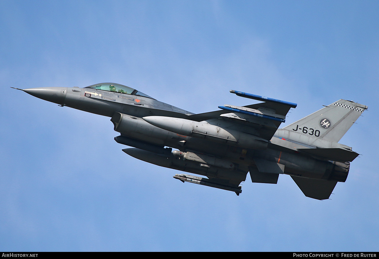 Aircraft Photo of J-630 | General Dynamics F-16AM Fighting Falcon | Netherlands - Air Force | AirHistory.net #505515