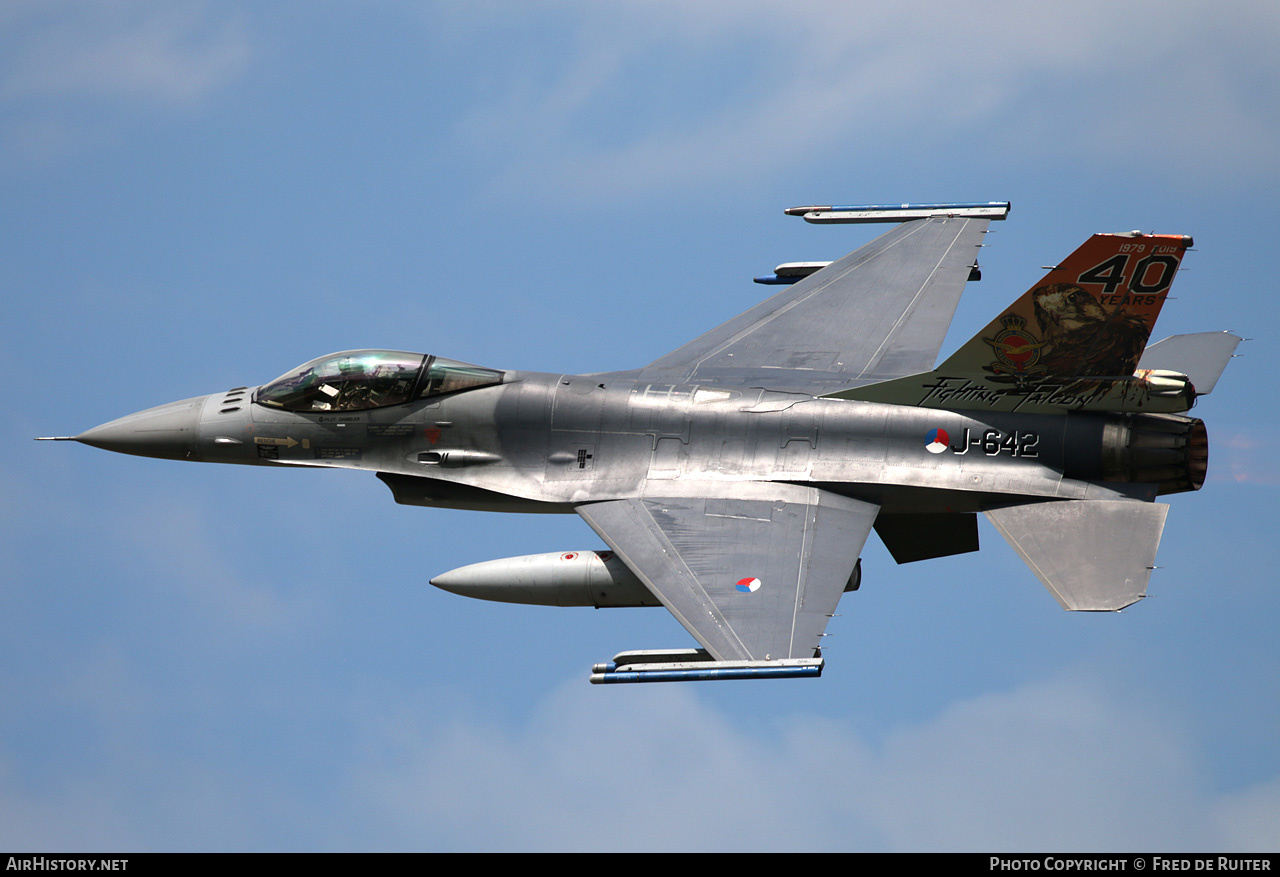 Aircraft Photo of J-642 | General Dynamics F-16AM Fighting Falcon | Netherlands - Air Force | AirHistory.net #505526
