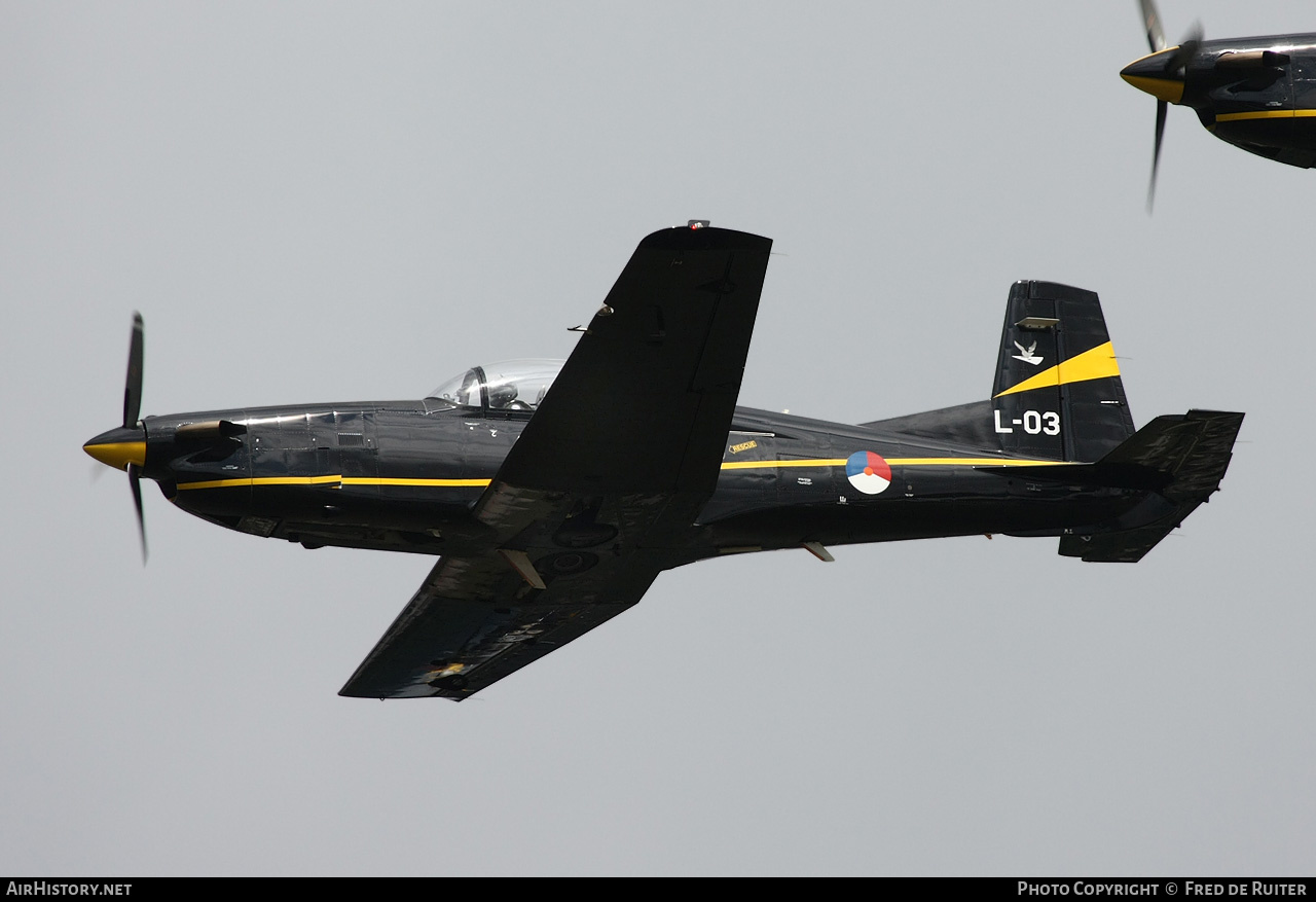 Aircraft Photo of L-03 | Pilatus PC-7 | Netherlands - Air Force | AirHistory.net #505529