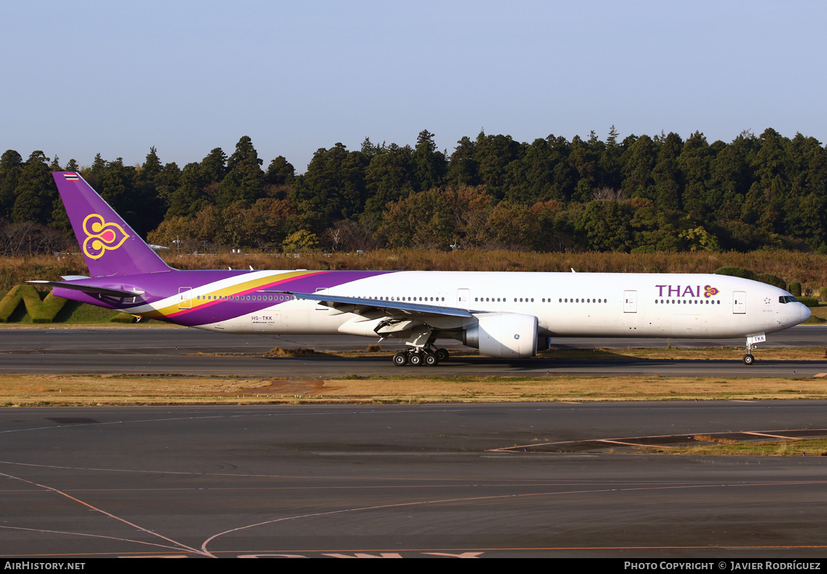 Aircraft Photo of HS-TKK | Boeing 777-3AL/ER | Thai Airways International | AirHistory.net #505565