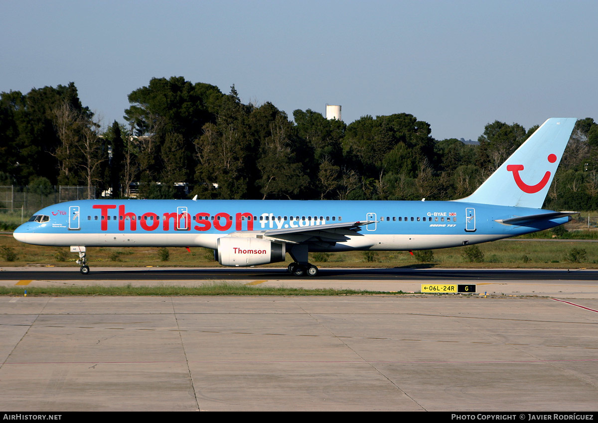 Aircraft Photo of G-BYAE | Boeing 757-204 | Thomsonfly | AirHistory.net #505566