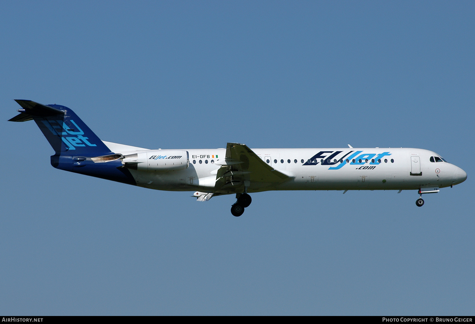 Aircraft Photo of EI-DFB | Fokker 100 (F28-0100) | EUjet | AirHistory.net #505568