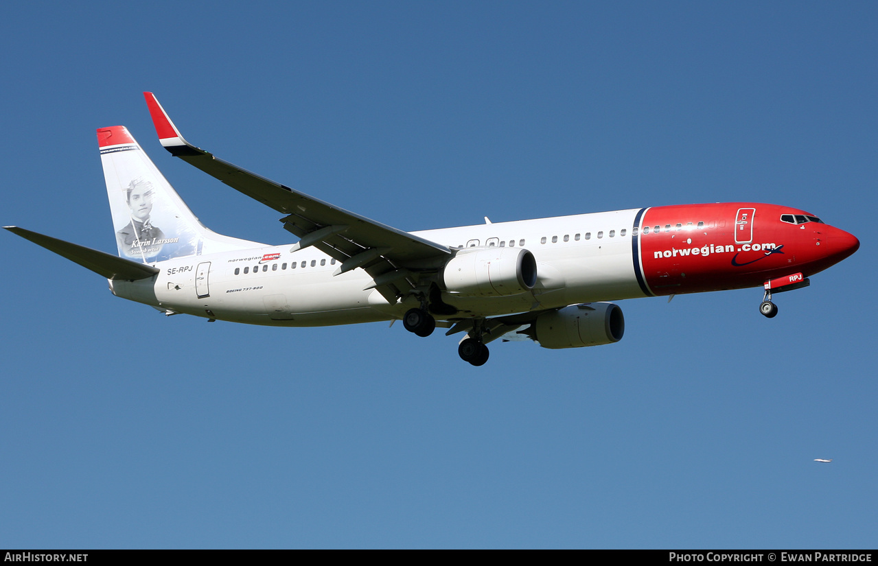 Aircraft Photo of SE-RPJ | Boeing 737-8JP | Norwegian | AirHistory.net #505574