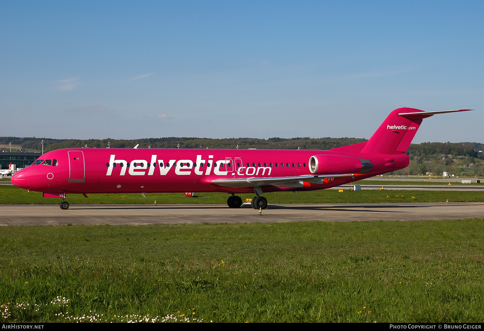 Aircraft Photo of HB-JVB | Fokker 100 (F28-0100) | Helvetic Airways | AirHistory.net #505592