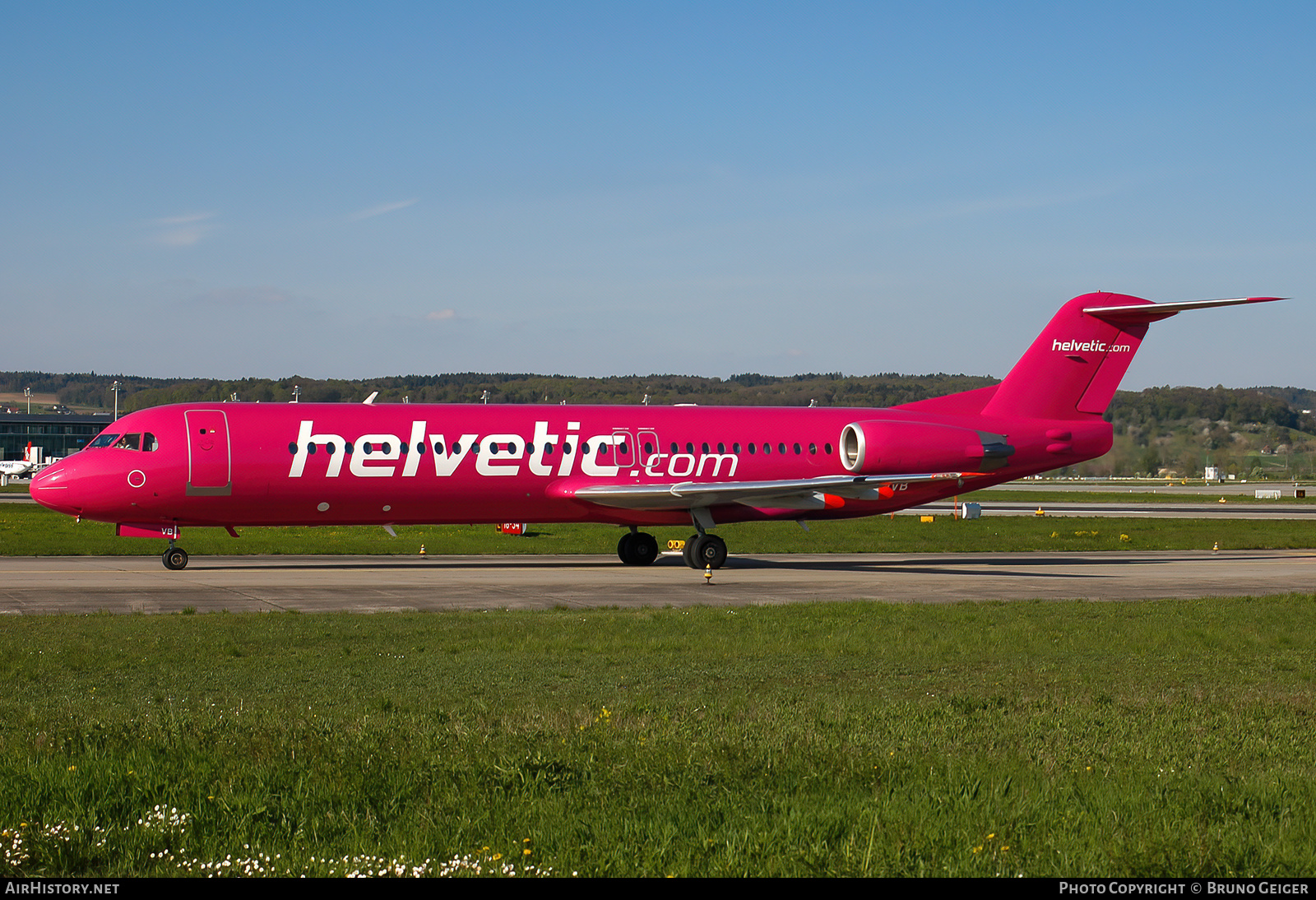 Aircraft Photo of HB-JVB | Fokker 100 (F28-0100) | Helvetic Airways | AirHistory.net #505592