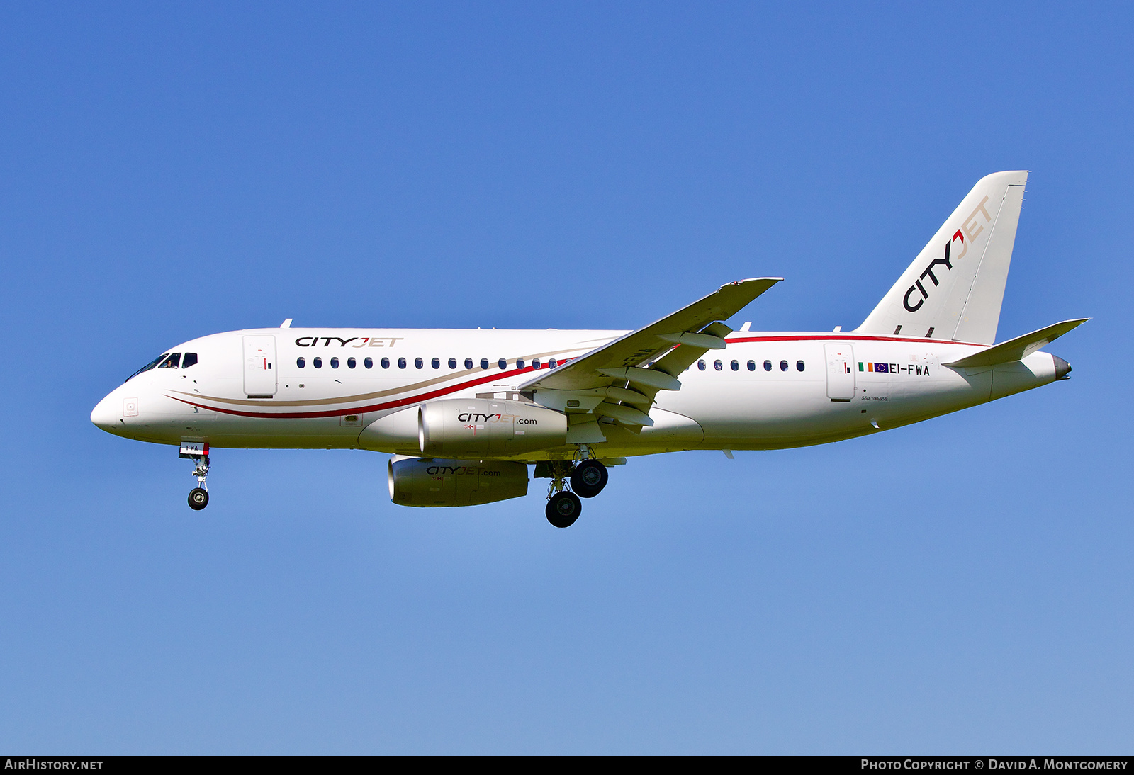 Aircraft Photo of EI-FWA | Sukhoi SSJ-100-95B Superjet 100 (RRJ-95B) | CityJet | AirHistory.net #505605