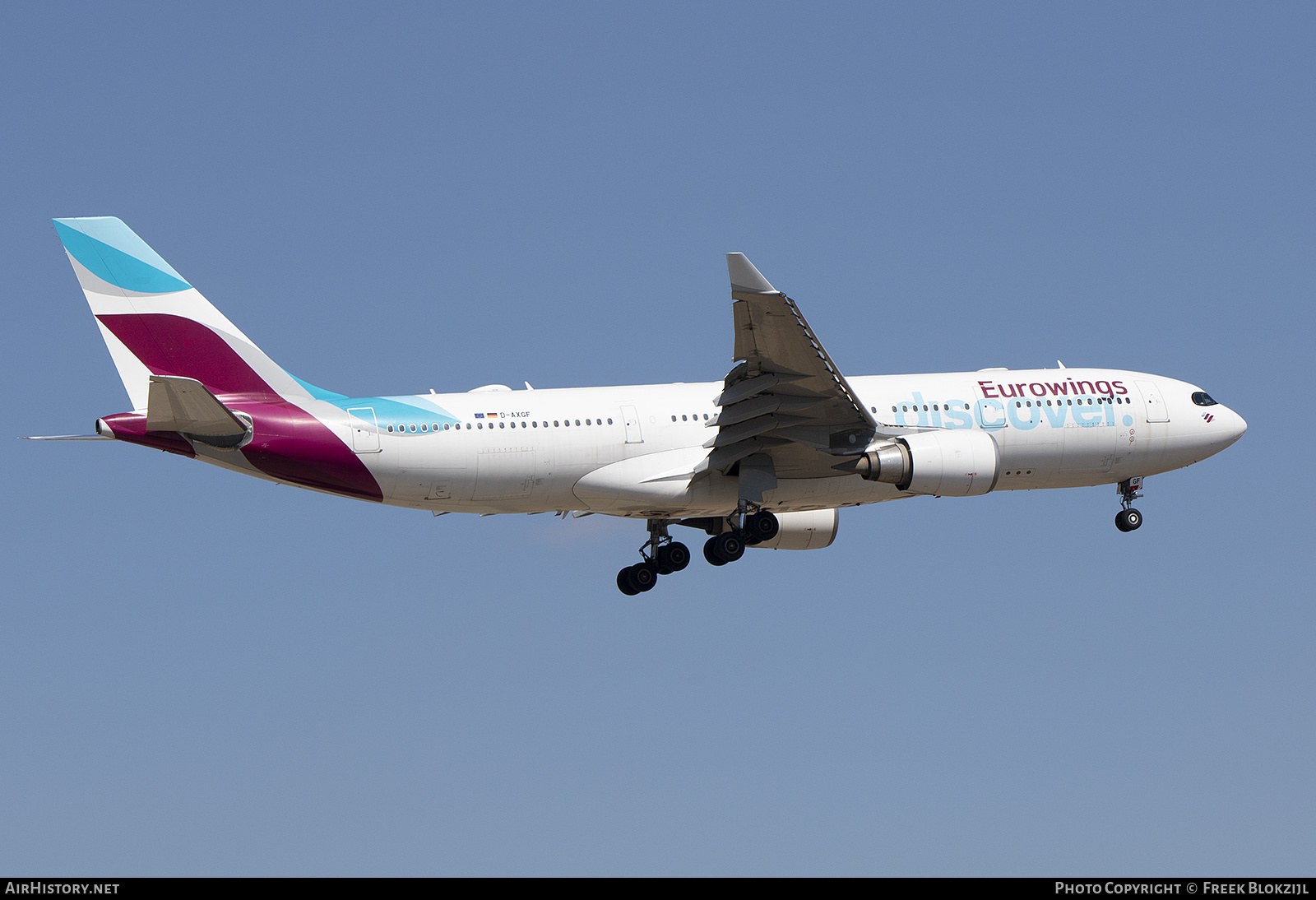 Aircraft Photo of D-AXGF | Airbus A330-203 | Eurowings Discover | AirHistory.net #505632