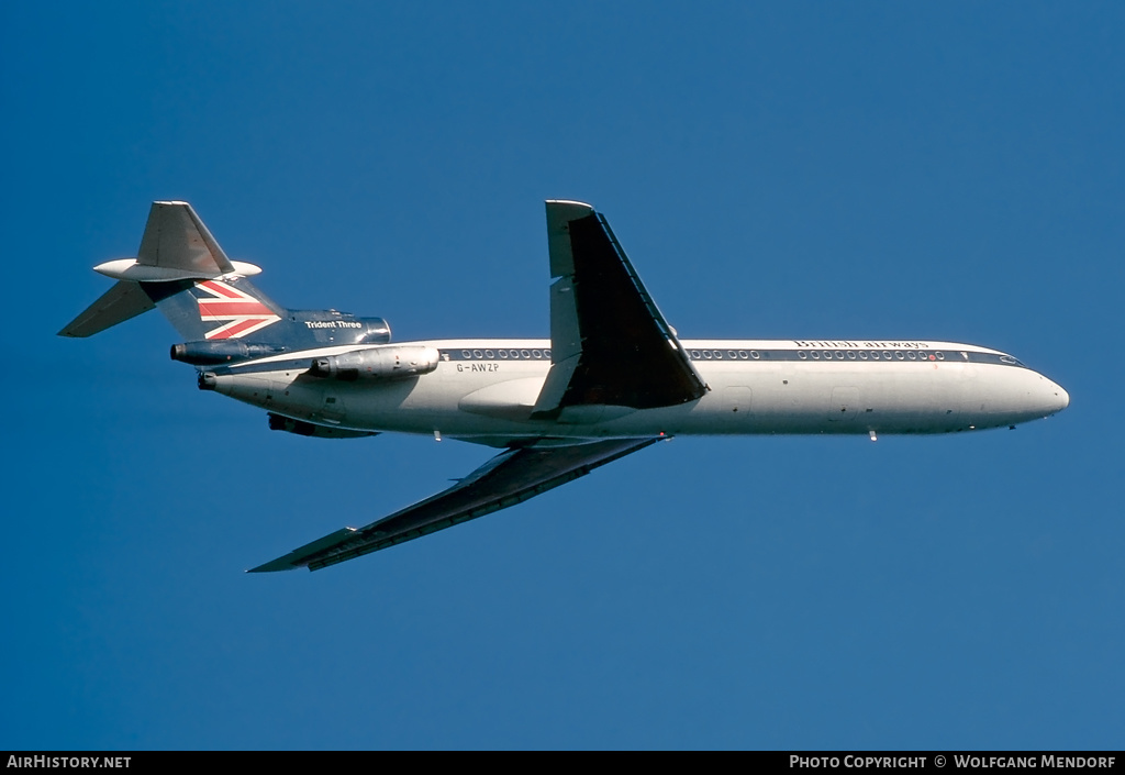 Aircraft Photo of G-AWZP | Hawker Siddeley HS-121 Trident 3B | British Airways | AirHistory.net #505635