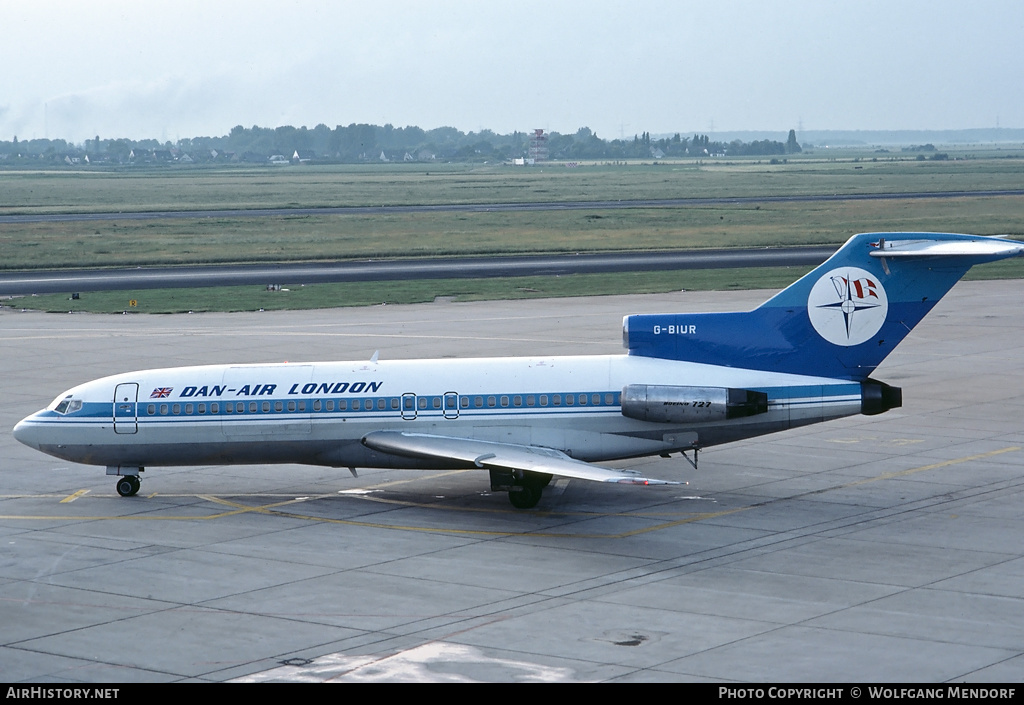 Aircraft Photo of G-BIUR | Boeing 727-155C | Dan-Air London | AirHistory.net #505637