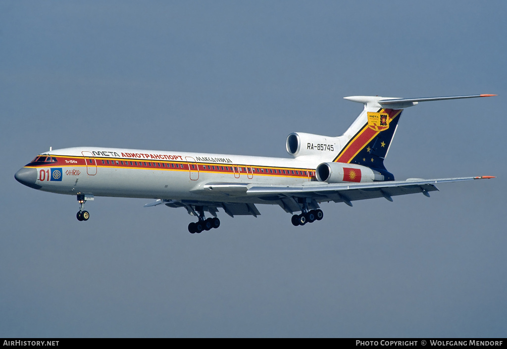 Aircraft Photo of RA-85745 | Tupolev Tu-154M | Meta Aviotransport Macedonia | AirHistory.net #505641