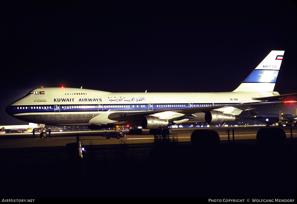 Aircraft Photo of 9K-ADA | Boeing 747-269B(SF) | Kuwait Airways | AirHistory.net #505655