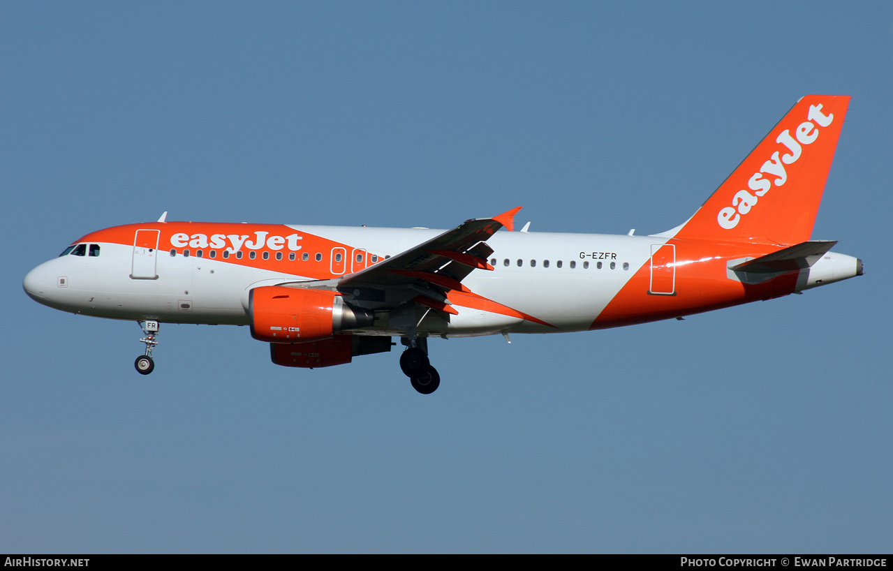 Aircraft Photo of G-EZFR | Airbus A319-111 | EasyJet | AirHistory.net #505684