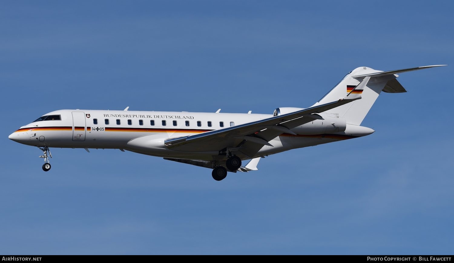 Aircraft Photo of 1405 | Bombardier Global 6000 (BD-700-1A10) | Germany - Air Force | AirHistory.net #505726