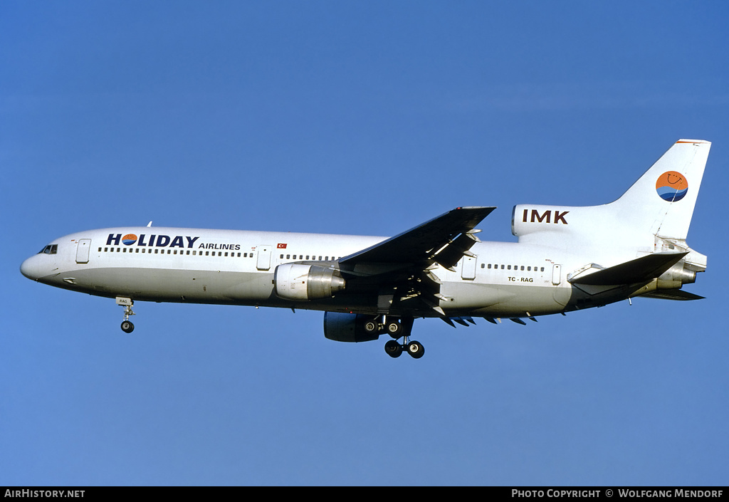 Aircraft Photo of TC-RAG | Lockheed L-1011-385-1 TriStar 1 | Holiday Airlines | AirHistory.net #505732