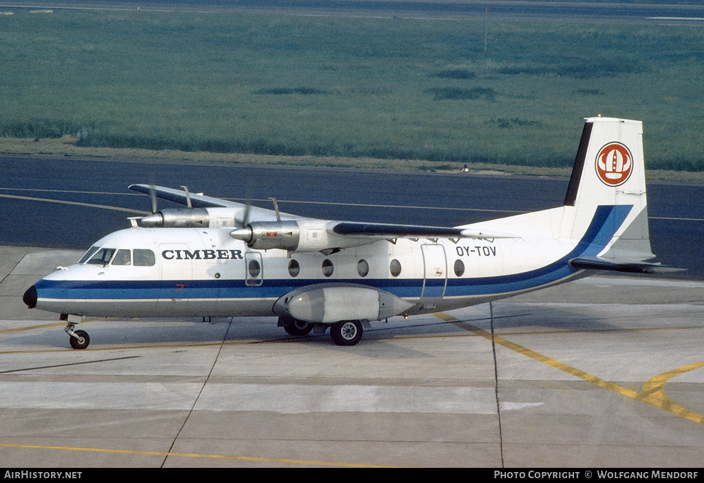 Aircraft Photo of OY-TOV | Nord 262A-30 | Cimber Air | AirHistory.net #505774