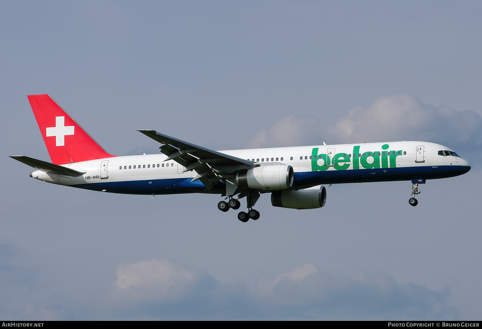 Aircraft Photo of HB-IHR | Boeing 757-2G5 | Belair | AirHistory.net #505803