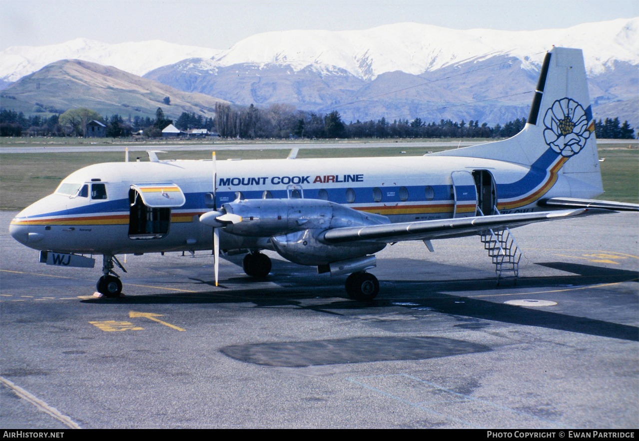 Aircraft Photo of ZK-CWJ | Hawker Siddeley HS-748 Srs2/242 | Mount Cook Airline | AirHistory.net #505856