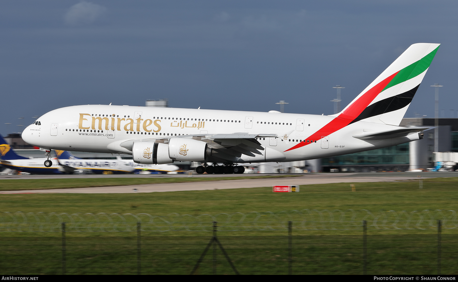 Aircraft Photo of A6-EOF | Airbus A380-800 | Emirates | AirHistory.net #505945