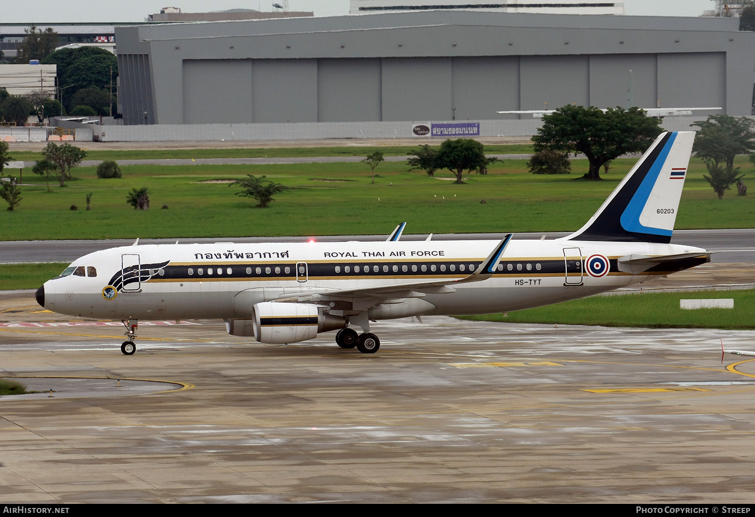 Aircraft Photo of HS-TYT | Airbus ACJ320 (A320-214/CJ) | Thailand - Air Force | AirHistory.net #505975
