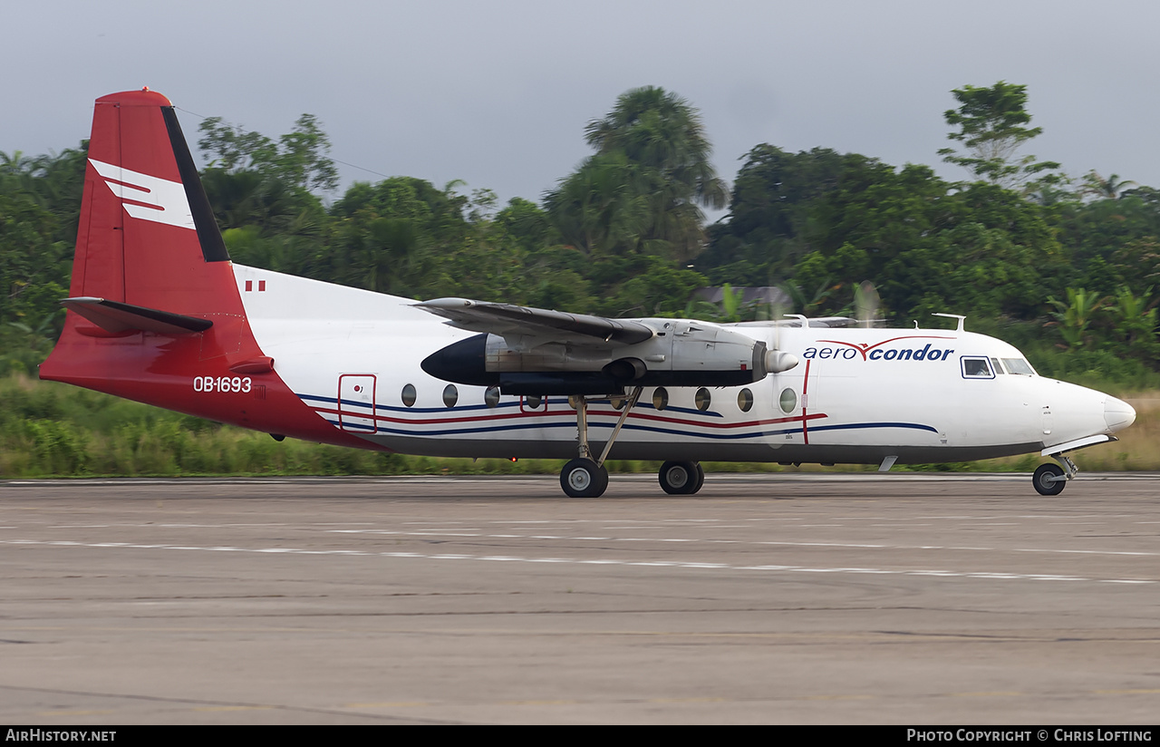 Aircraft Photo of OB1693 | Fokker F27-200 Friendship | Aero Cóndor Perú | AirHistory.net #505976