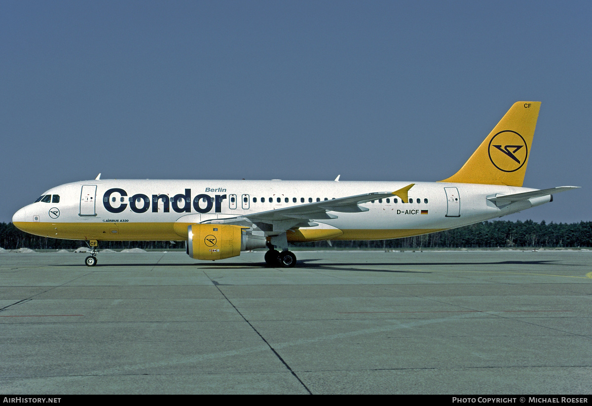 Aircraft Photo of D-AICF | Airbus A320-212 | Condor Berlin | AirHistory.net #505999