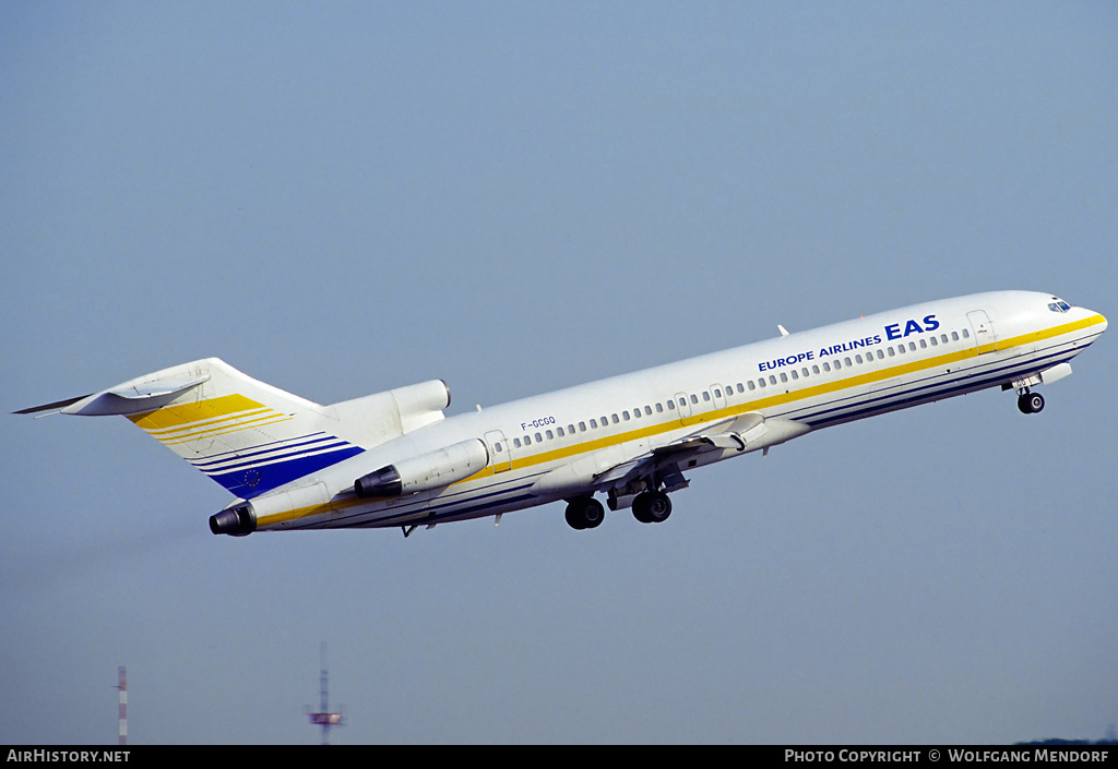 Aircraft Photo of F-GCGQ | Boeing 727-227 | EAS Europe Airlines | AirHistory.net #506001