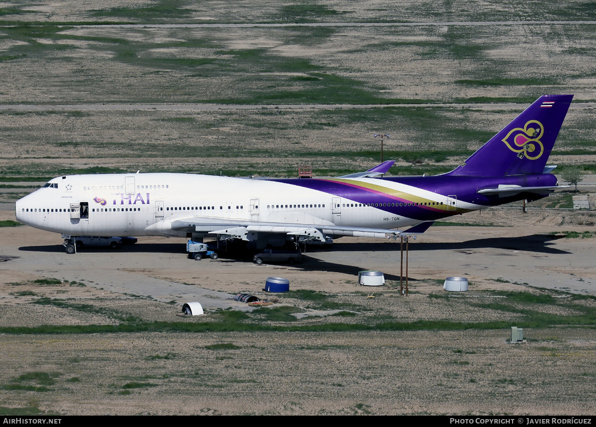 Aircraft Photo of HS-TGN | Boeing 747-4D7 | Thai Airways International | AirHistory.net #506013