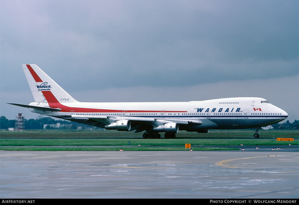 Aircraft Photo of C-FDJC | Boeing 747-1D1 | Wardair Canada | AirHistory.net #506015