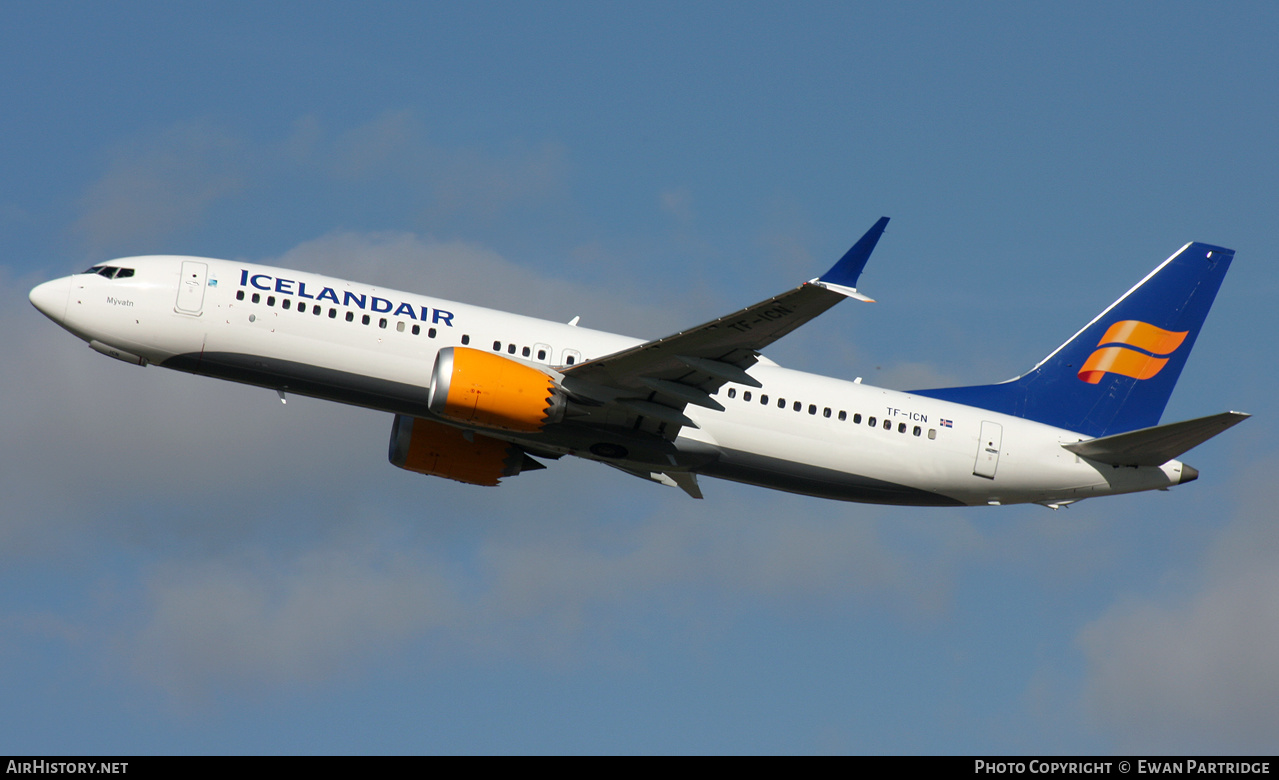 Aircraft Photo of TF-ICN | Boeing 737-8 Max 8 | Icelandair | AirHistory.net #506036