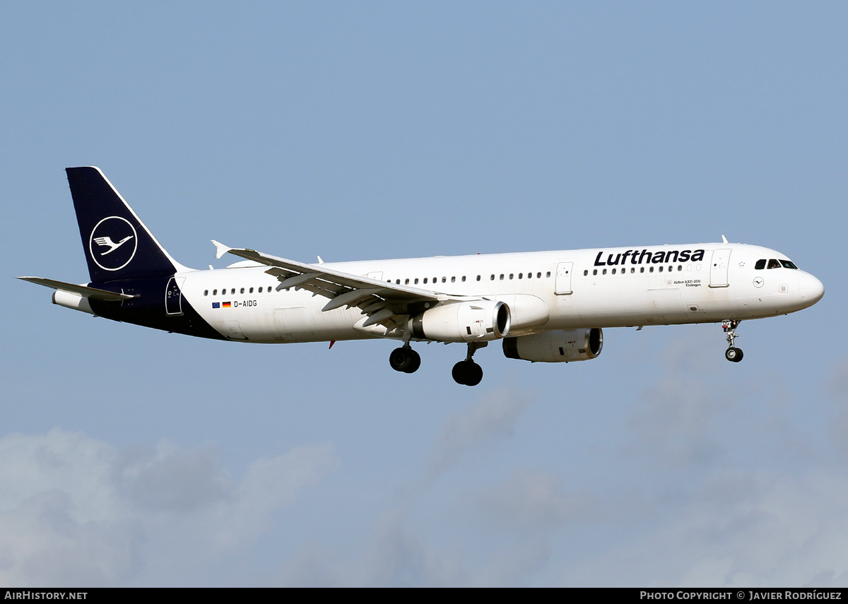 Aircraft Photo of D-AIDG | Airbus A321-231 | Lufthansa | AirHistory.net #506046