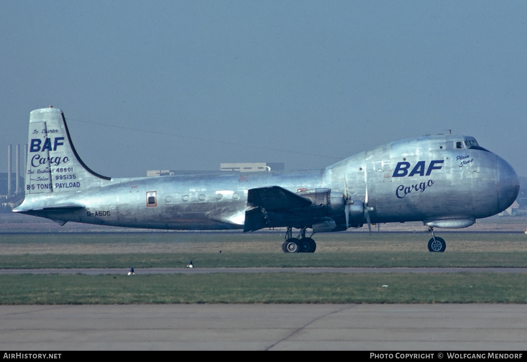 Aircraft Photo of G-ASDC | Aviation Traders ATL-98 Carvair | British Air Ferries - BAF | AirHistory.net #506095