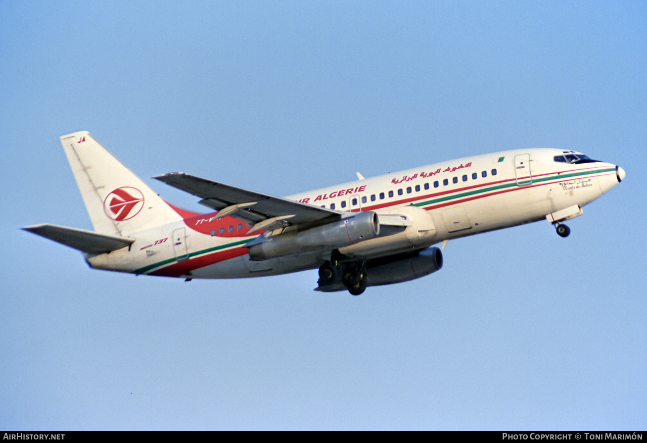 Aircraft Photo of 7T-VJA | Boeing 737-2T4/Adv | Air Algérie | AirHistory.net #506166