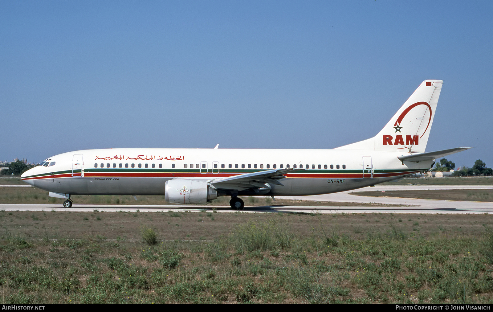 Aircraft Photo of CN-RMF | Boeing 737-4B6 | Royal Air Maroc - RAM | AirHistory.net #506168