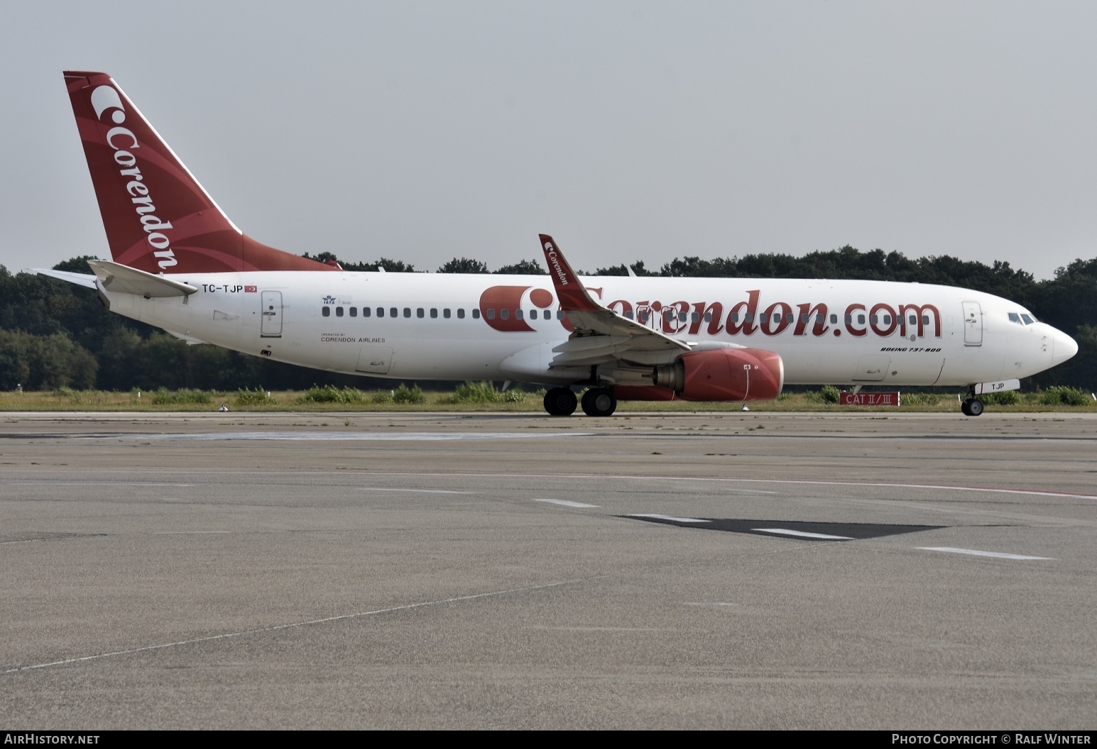 Aircraft Photo of TC-TJP | Boeing 737-8BK | Corendon Airlines | AirHistory.net #506170