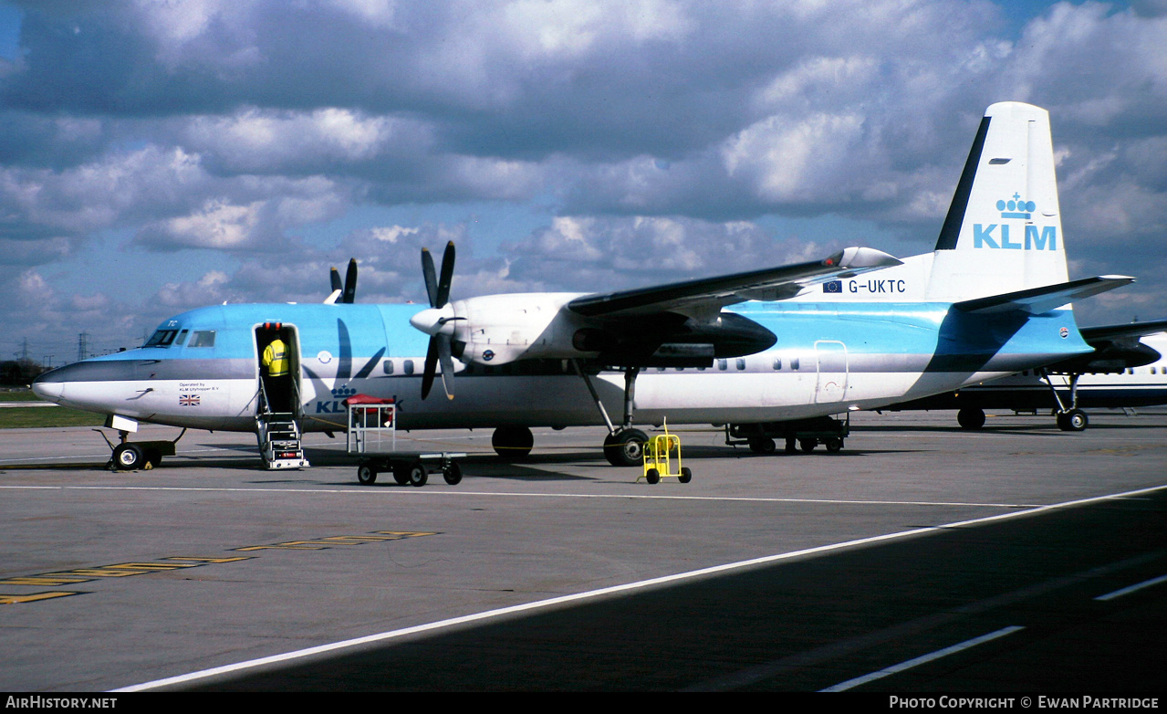 Aircraft Photo of G-UKTC | Fokker 50 | KLM UK | AirHistory.net #506199