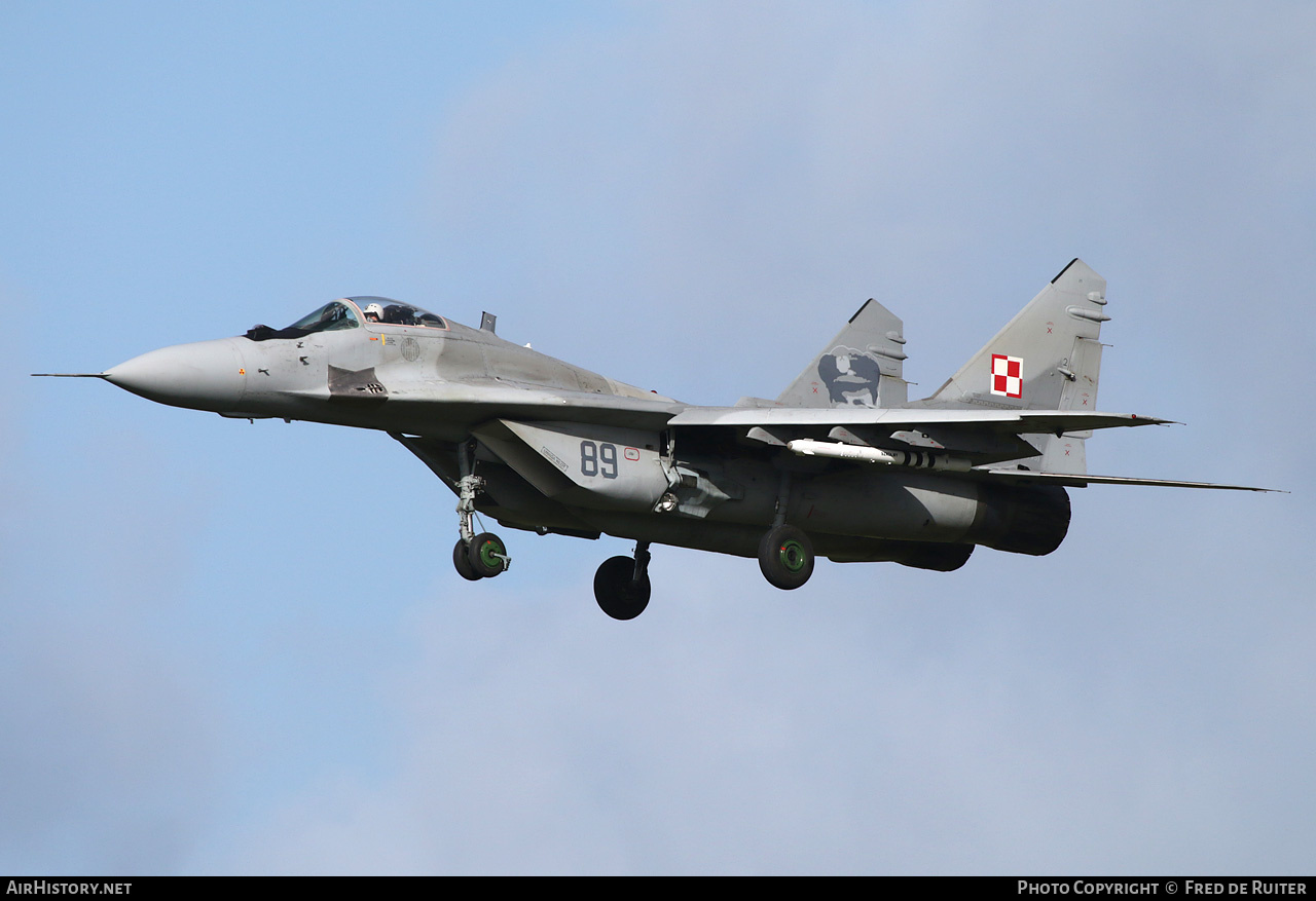 Aircraft Photo of 89 | Mikoyan-Gurevich MiG-29M | Poland - Air Force | AirHistory.net #506209