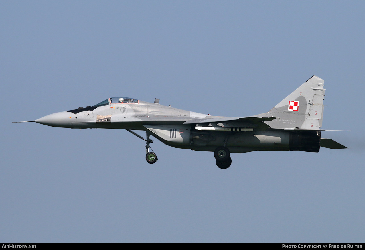 Aircraft Photo of 111 | Mikoyan-Gurevich MiG-29A (9-12A) | Poland - Air Force | AirHistory.net #506213