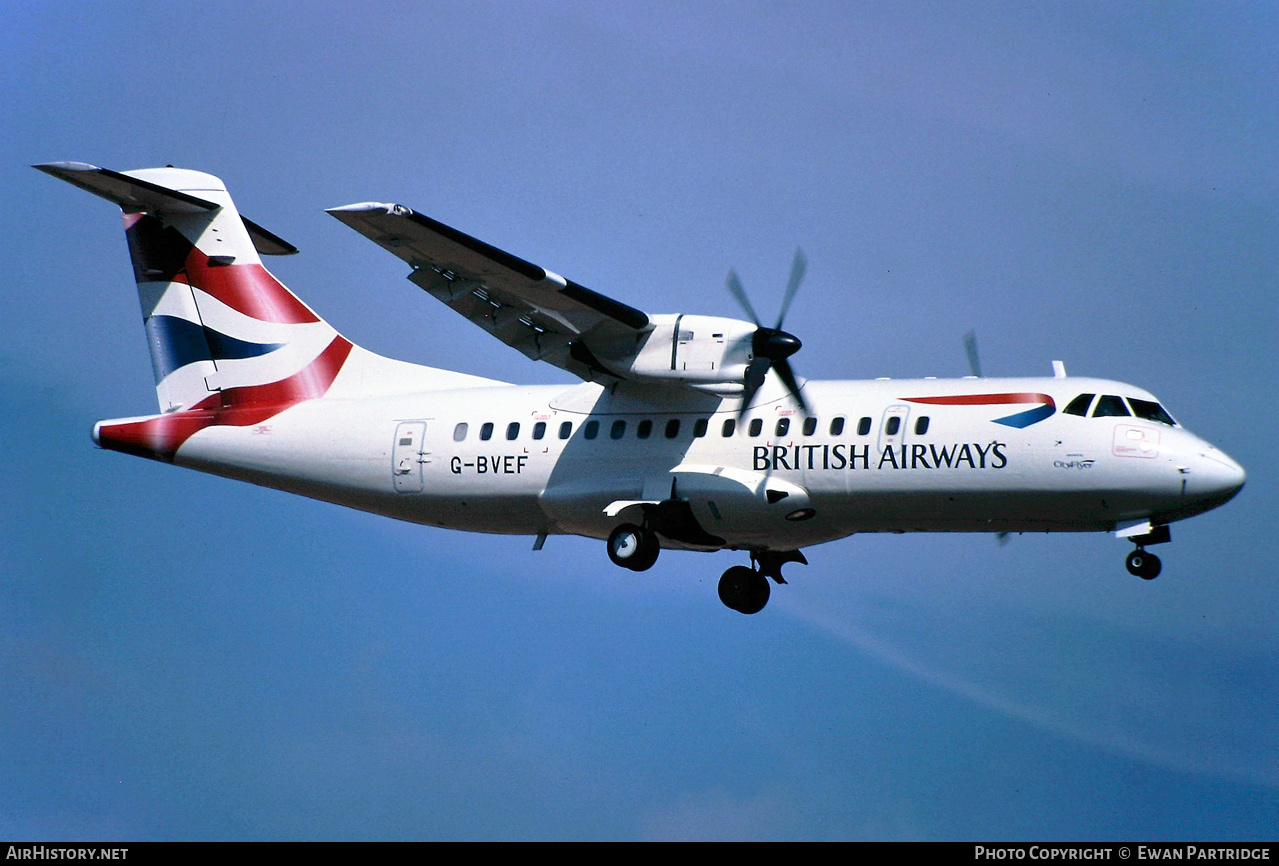 Aircraft Photo of G-BVEF | ATR ATR-42-300 | British Airways | AirHistory.net #506221