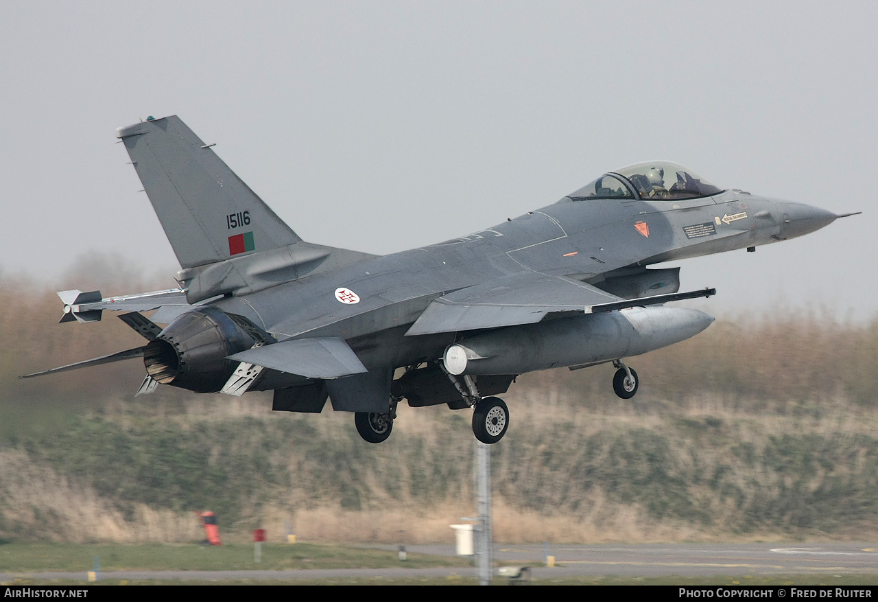 Aircraft Photo of 15116 | Lockheed F-16AM Fighting Falcon | Portugal - Air Force | AirHistory.net #506222