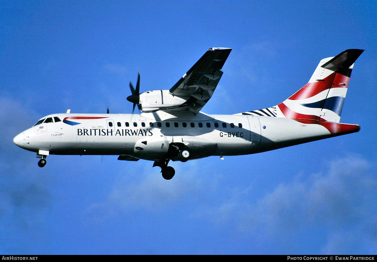 Aircraft Photo of G-BVEC | ATR ATR-42-300 | British Airways | AirHistory.net #506256