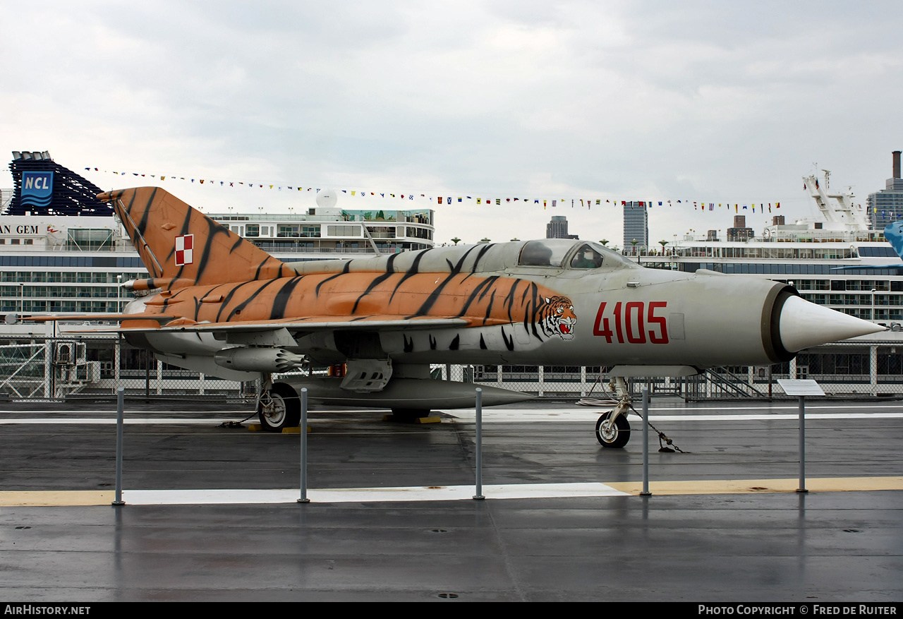 Aircraft Photo of 4105 | Mikoyan-Gurevich MiG-21PFM | Poland - Air Force | AirHistory.net #506262