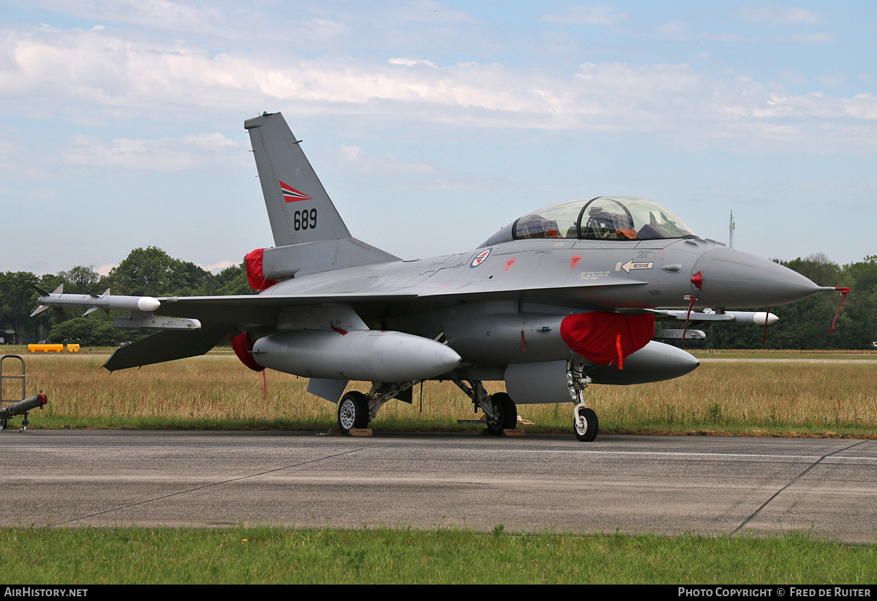 Aircraft Photo of 689 | General Dynamics F-16B Fighting Falcon | Norway - Air Force | AirHistory.net #506284