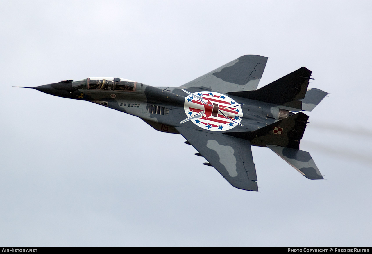 Aircraft Photo of 15 | Mikoyan-Gurevich MiG-29UB (9-51) | Poland - Air Force | AirHistory.net #506294