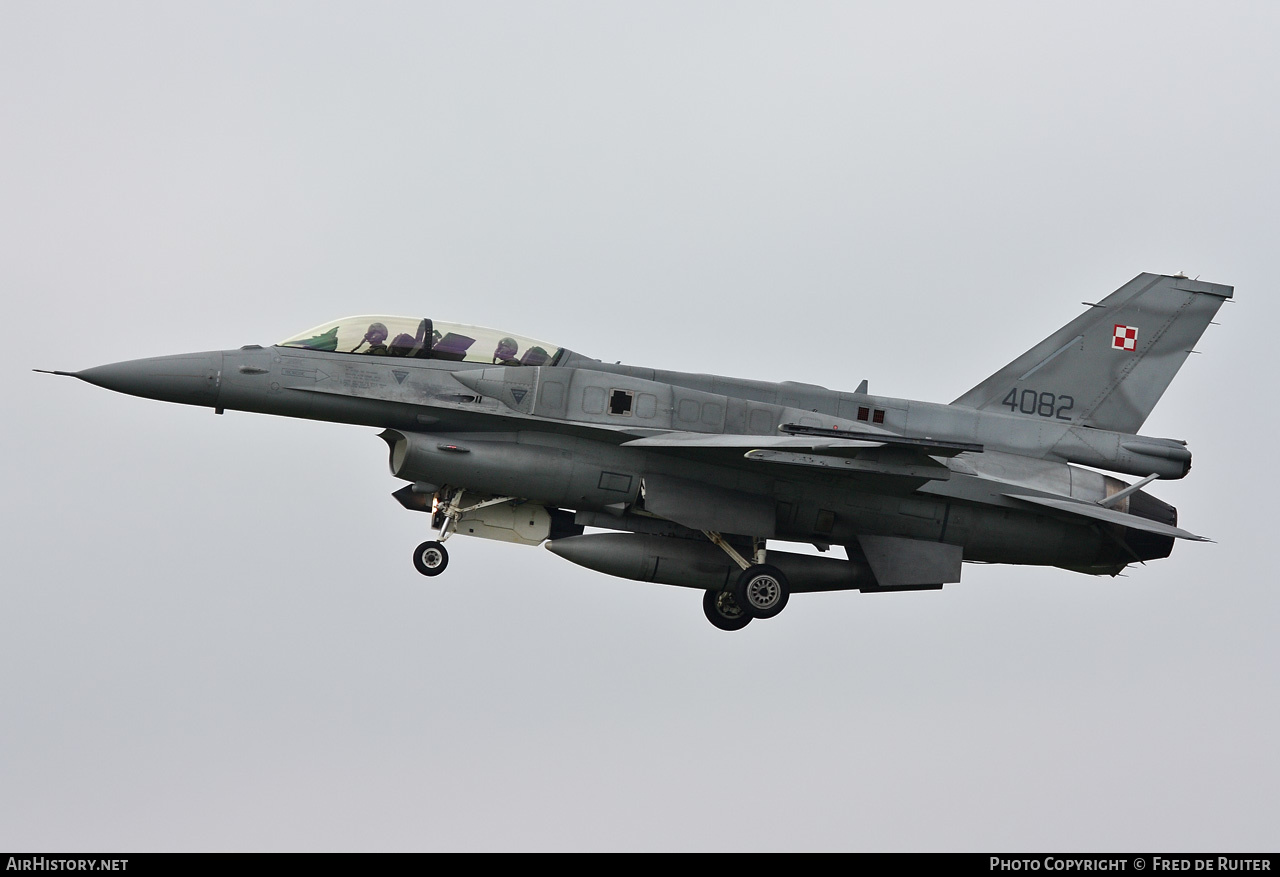 Aircraft Photo of 4082 | Lockheed Martin F-16DJ Fighting Falcon | Poland - Air Force | AirHistory.net #506315