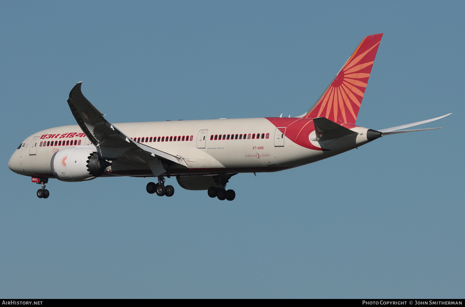 Aircraft Photo of VT-ANS | Boeing 787-8 Dreamliner | Air India | AirHistory.net #506330