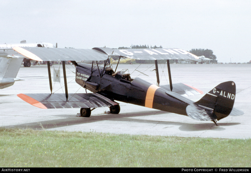 Aircraft Photo of G-ALND | De Havilland D.H. 82A Tiger Moth | The Bustard Flying Club | AirHistory.net #506422